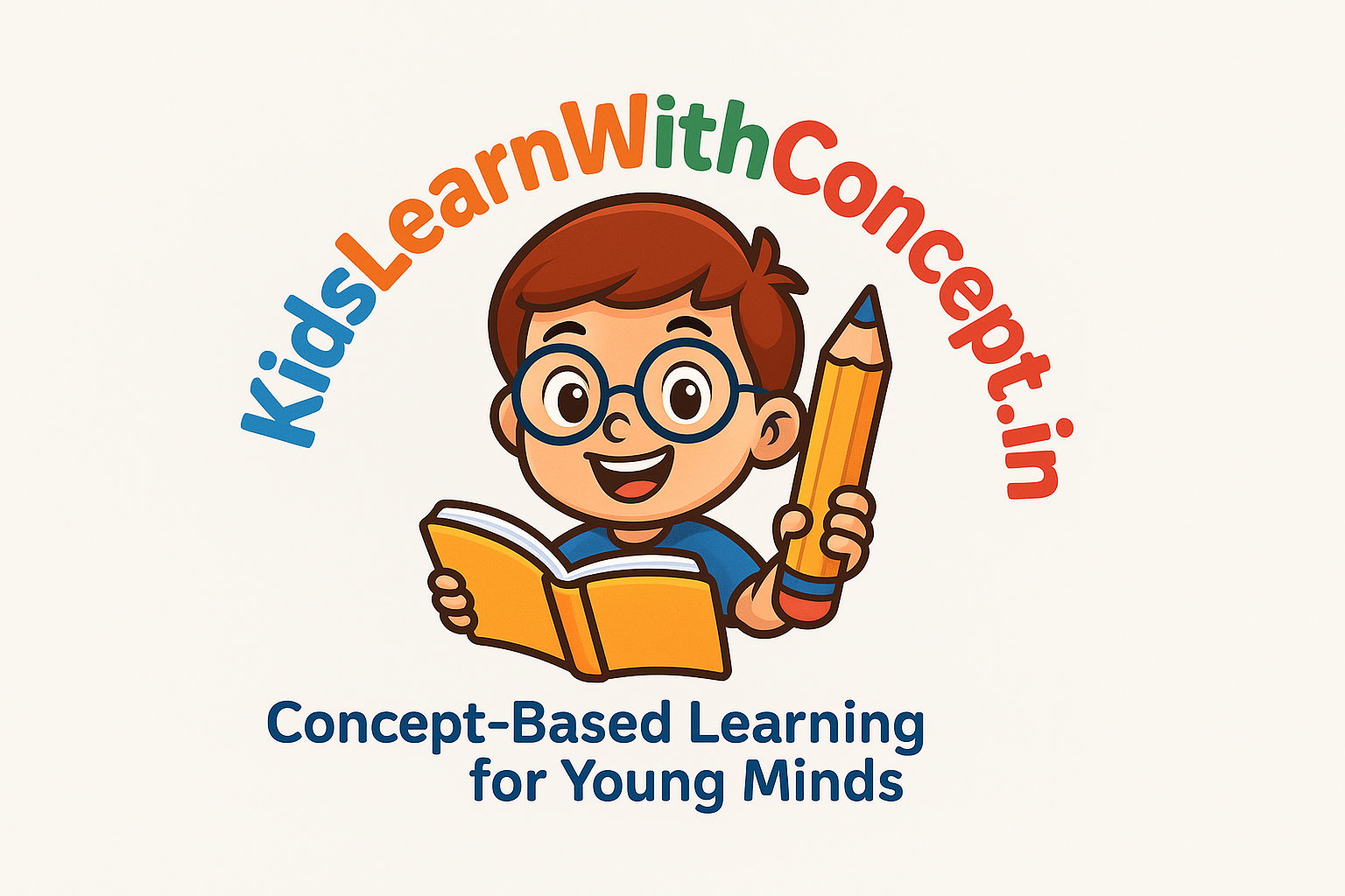 Kids Learn With Concept Logo